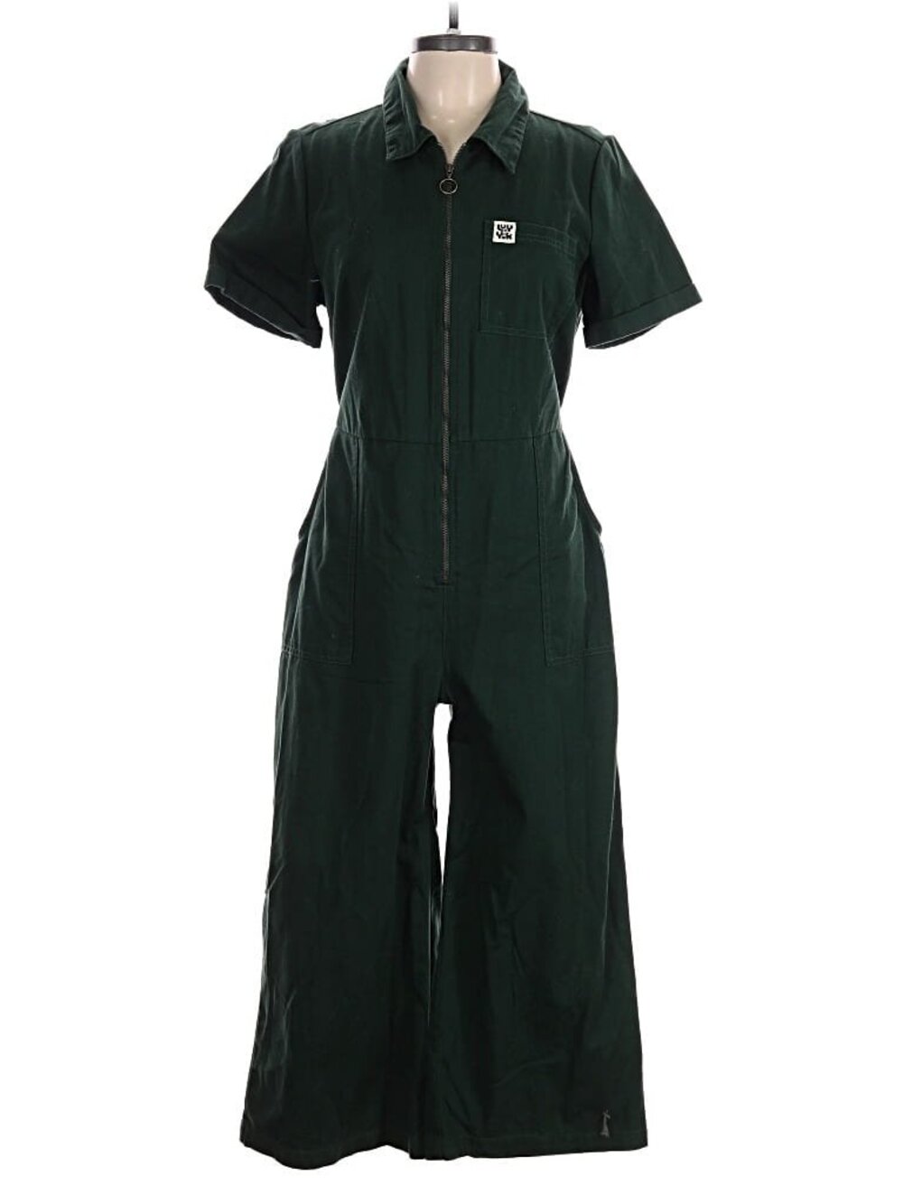 Lucy & Yak Ragan Boilersuit Forest Green UK14/US10 Like New Organic Cotton - Picture 2 of 7